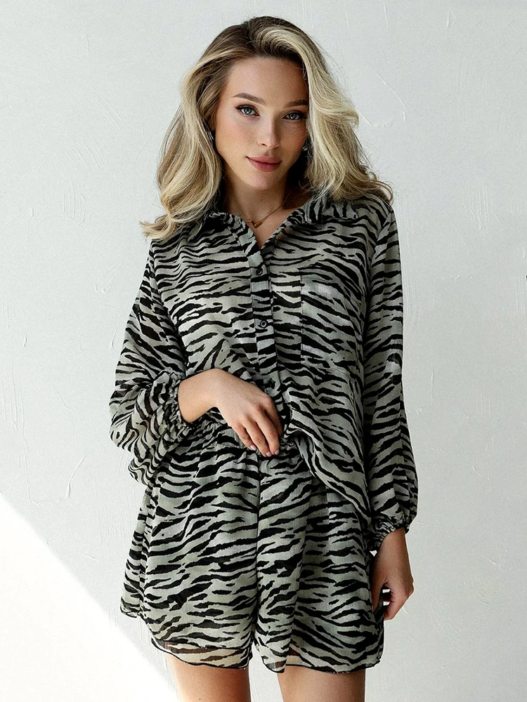 

Hiloc Lantern Long Sleeve Women's Pajamas Set Single-Breasted Solid Color Sleepwear Women Sets Turn Down Collar Loungewear 2023