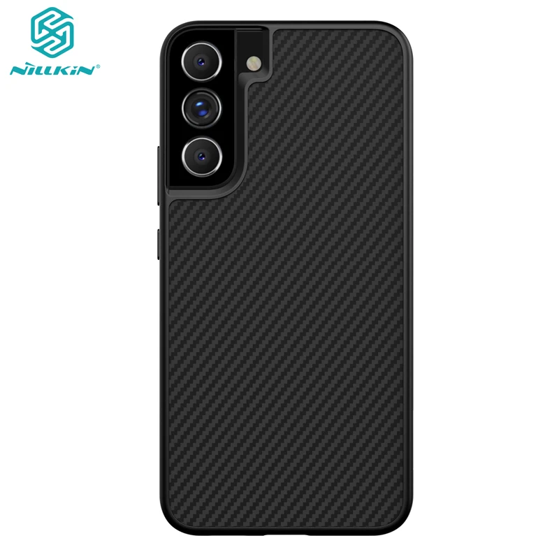 

Чехол для Samsung Galaxy S22 Ultra S22+ Nillkin из синтетического волокна, углеродное волокно полипропиленовая задняя крышка для Samsung Galaxy S22 Plus чехол