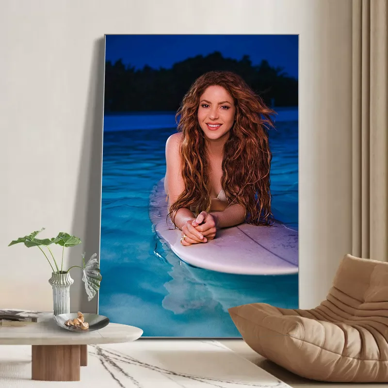 Поп-культура графика Shakira самоклеящийся художественный постер HD качество