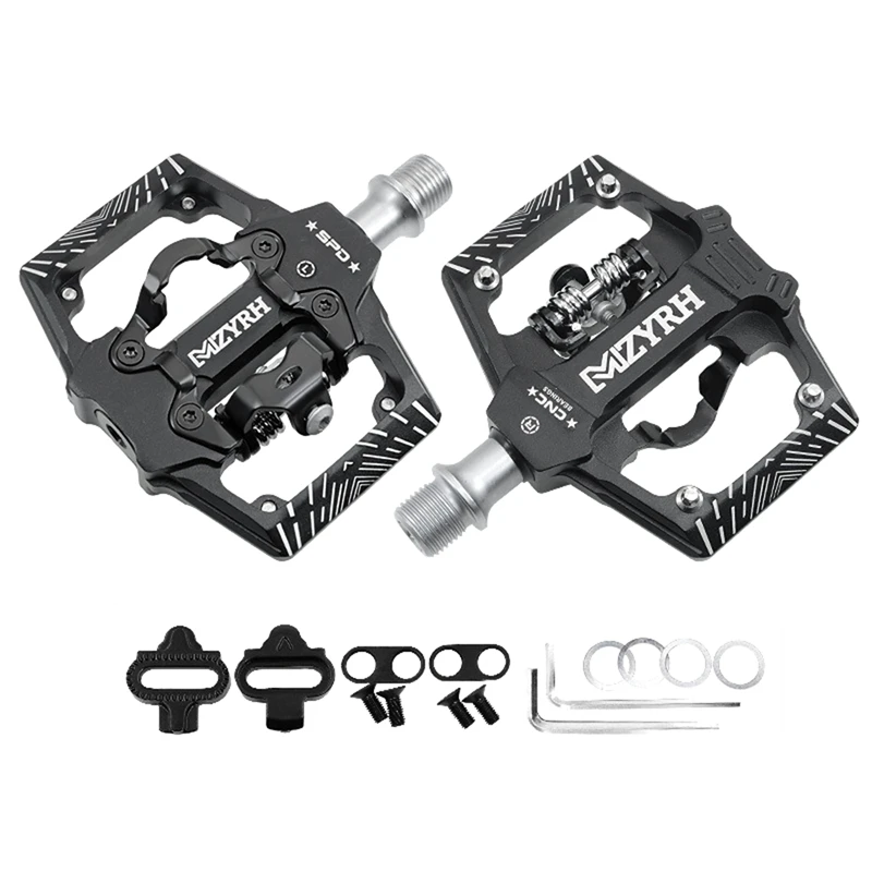 

MZYRH Bicycle Pedals Ultralight Non-Slip SPD Bike Pedal Self-Locking Bike Pedal Platform Cycling Accessories