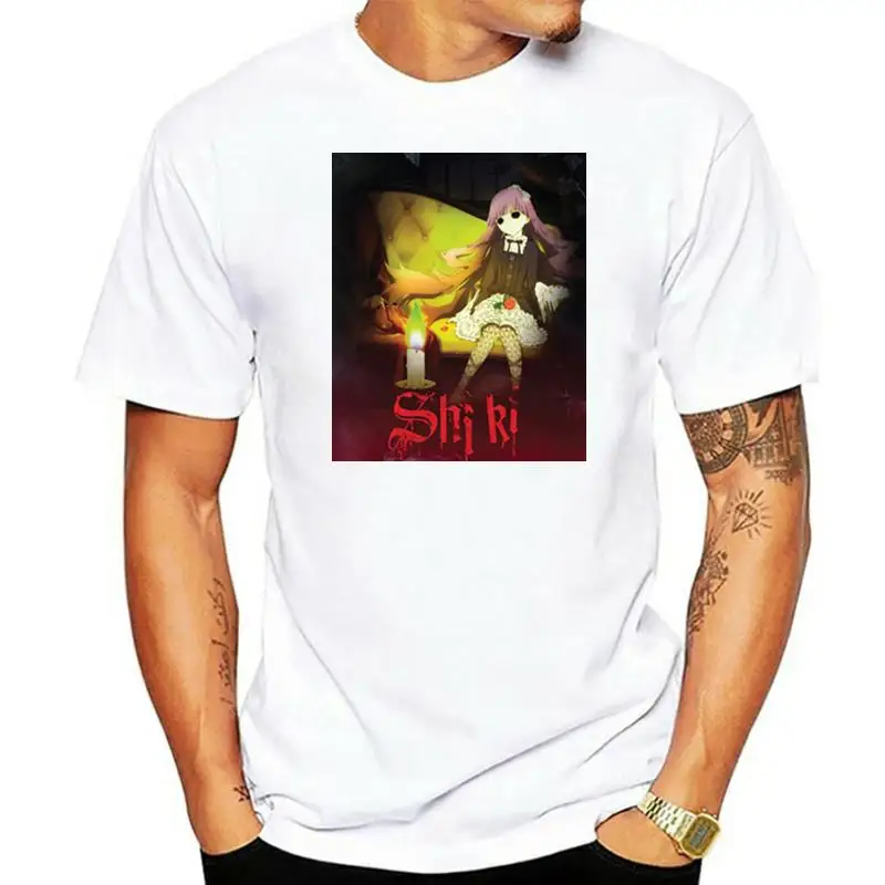 Новинка аниме ТВ-шоу Shiki плакат Мужская футболка Размер Φ свободный размер?