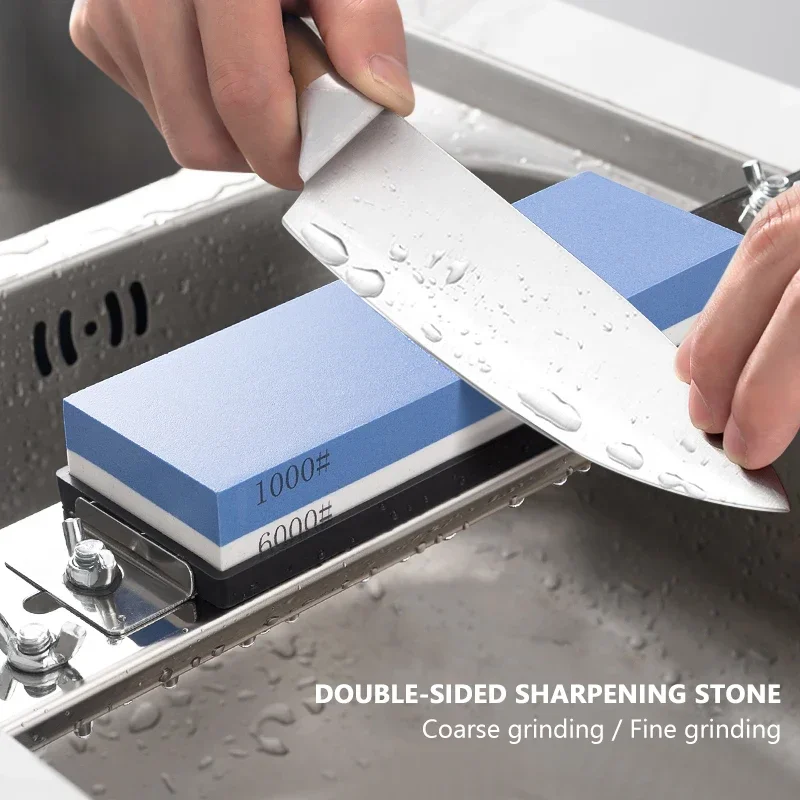 Точильный камень для кухонных ножей точильный двухсторонний 240 400 600 800 1000 грит