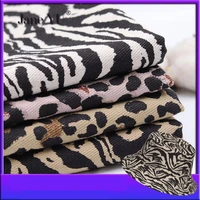 leopard print tiger print cotton fabric clothing fabric high grade diy handmade clothes fabric