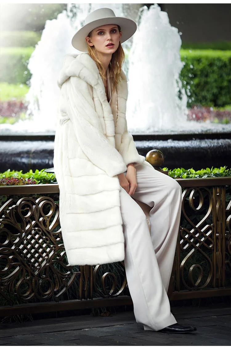 New Product Coats Woman Winter 2022 Women's Winter Coats Fur Mink Fur Thick Winter High Street Other Slim Real Fur Coat enlarge