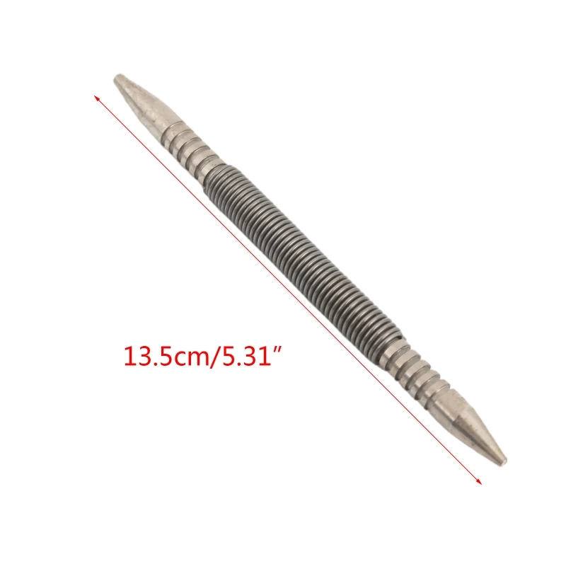 

135mm/5.3in Nail Setter with Dual Head Hammerless Spring Punching Tool for Carpenter Quality Tool Steel Made Durable