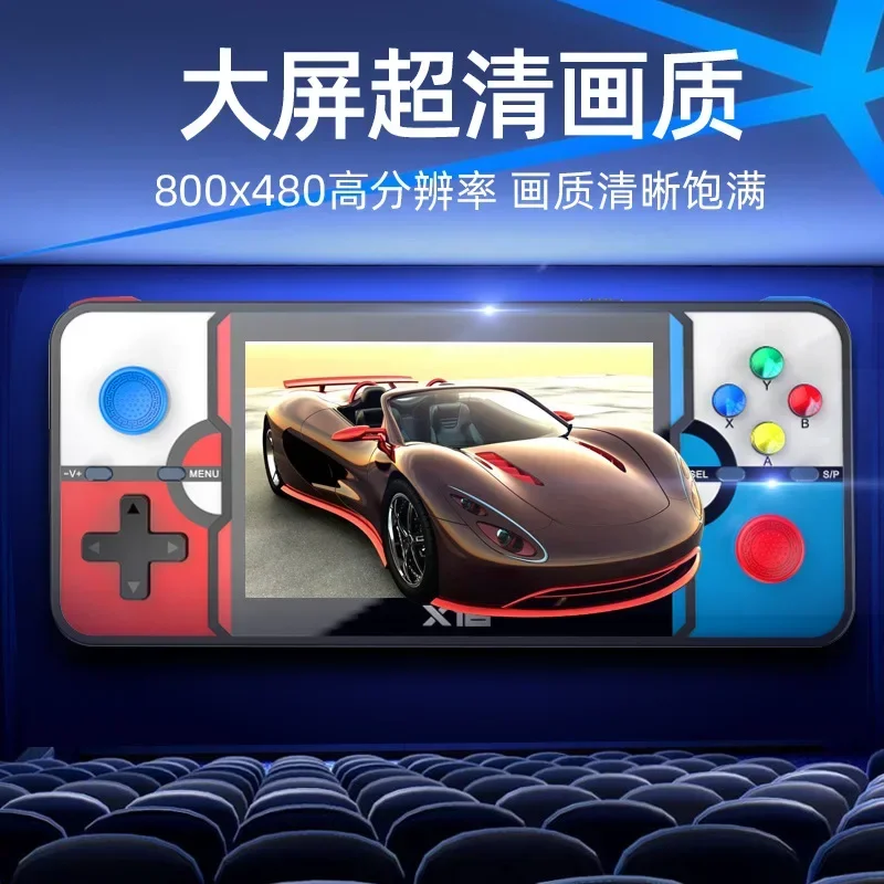 Консоль игровая X16 в ретро стиле 4 1 дюйма Hd 800*480 3D для PSP GBA