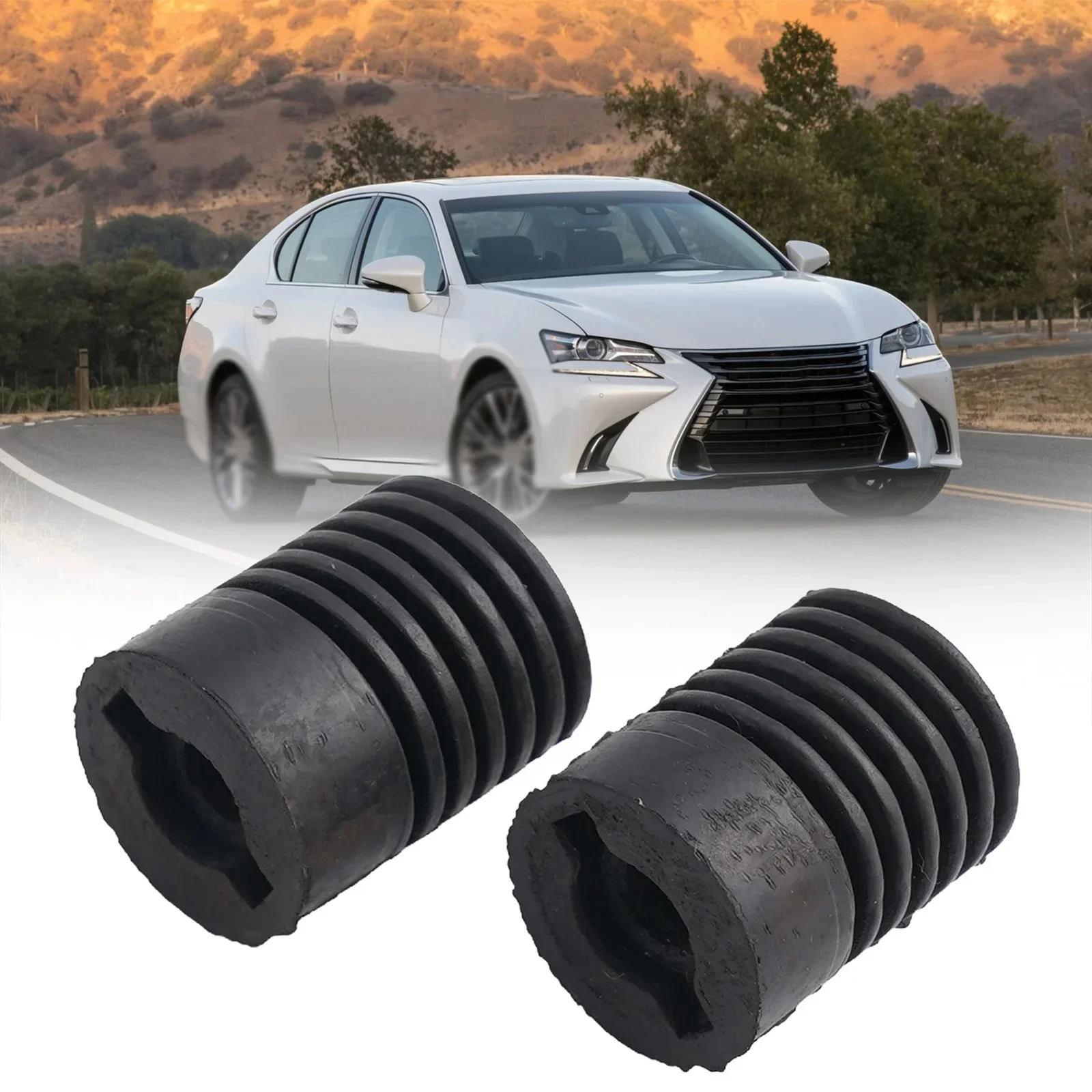 

2 шт. резиновая подушка для бампера капота для Toyota для 4Runner для Camry для Rav4 для Sienna, буферные стопорные накладки на капот, зажимы