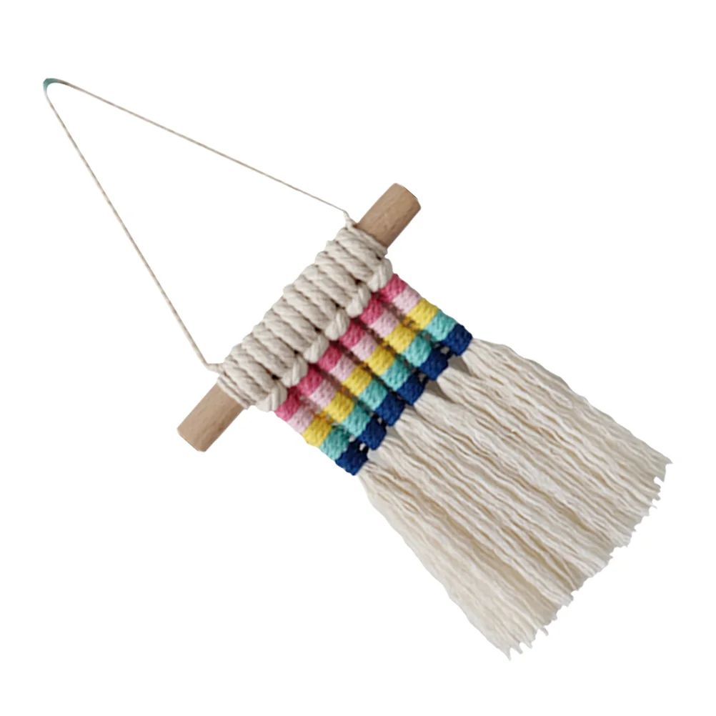

Wall Tapestry Macrame Rainbow Wovenhanging Bohemian Nordic Hanger Ceiling Tassels Garland Catcher Tassel Dream Blessed Murals