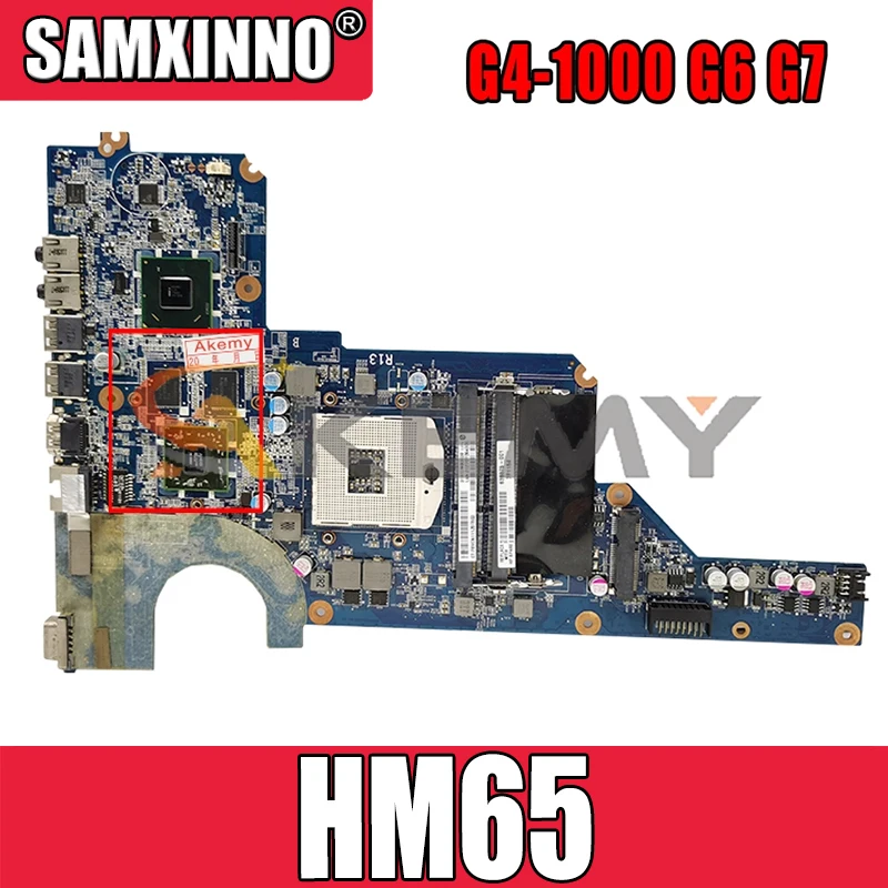 

DAR13MB6E0 DAR13MB6E1 For HP Pavillion G4-1000 G6 G7 Notebook Mainboard 650199-001 636375-001 HM65 Laptop Motherboard