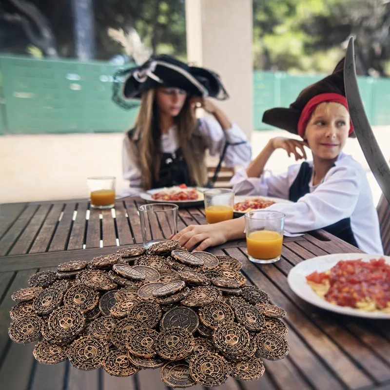 Пластиковые пиратские монеты 10/20 шт