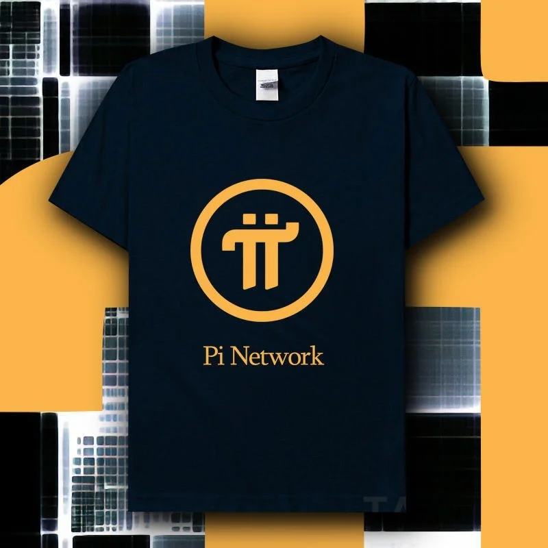 Pi Network Men and women's short-sleeved t-shirts Tense cotton T-shirts baseball caps