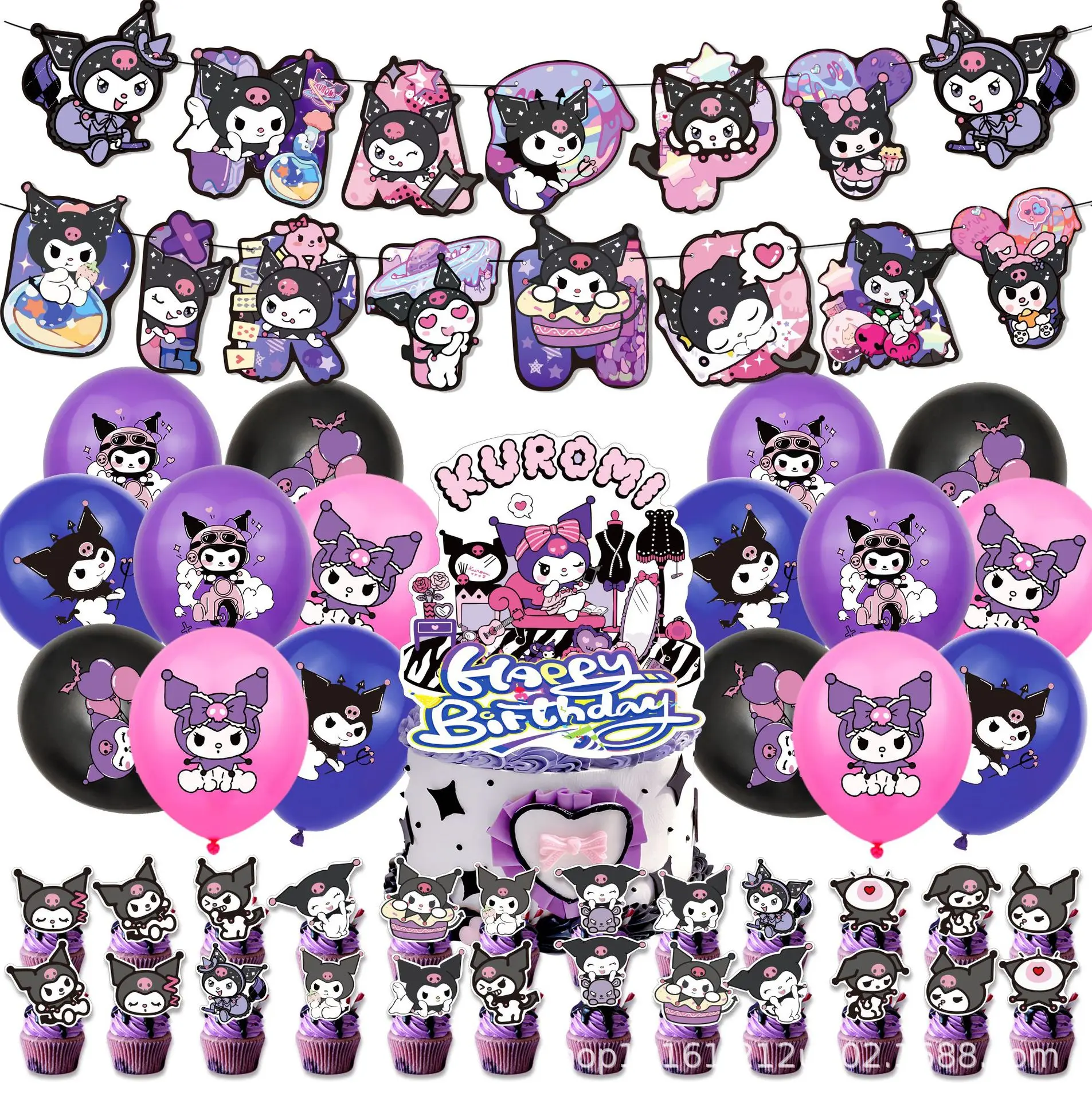 Надувной воздушный шар Sanrio украшение для детской вечеринки баннер флаг торта