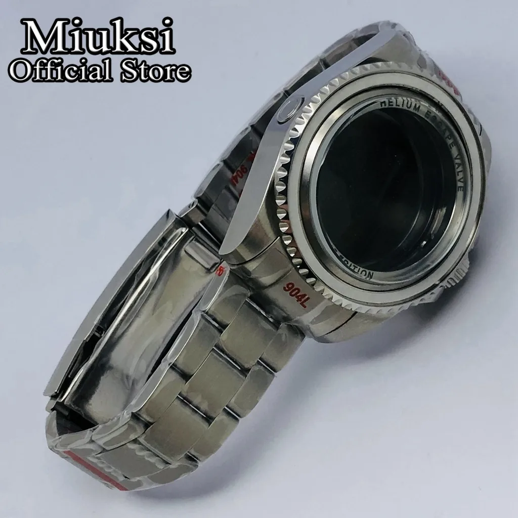 Купить Miuksi 44 мм Φ сапфировое стекло подходит для NH35 NH36 NH34 ETA2824 2836 Miyota8215 Mingzhu DG2813 3804 PT5000 механизм