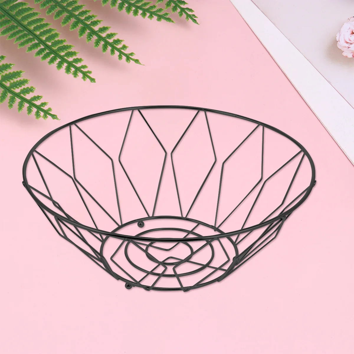 

Fruit Basket Storageholder Snack Tray Trays Bowl Serving Metal Wire Appetizer Simple Iron Partys Party Dish Container Rack