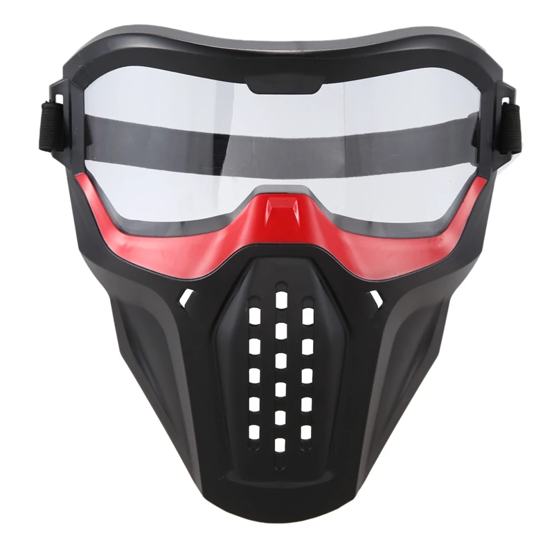 

Mask Protective Eyeglass for Nerf Blaster Out Door Games Red