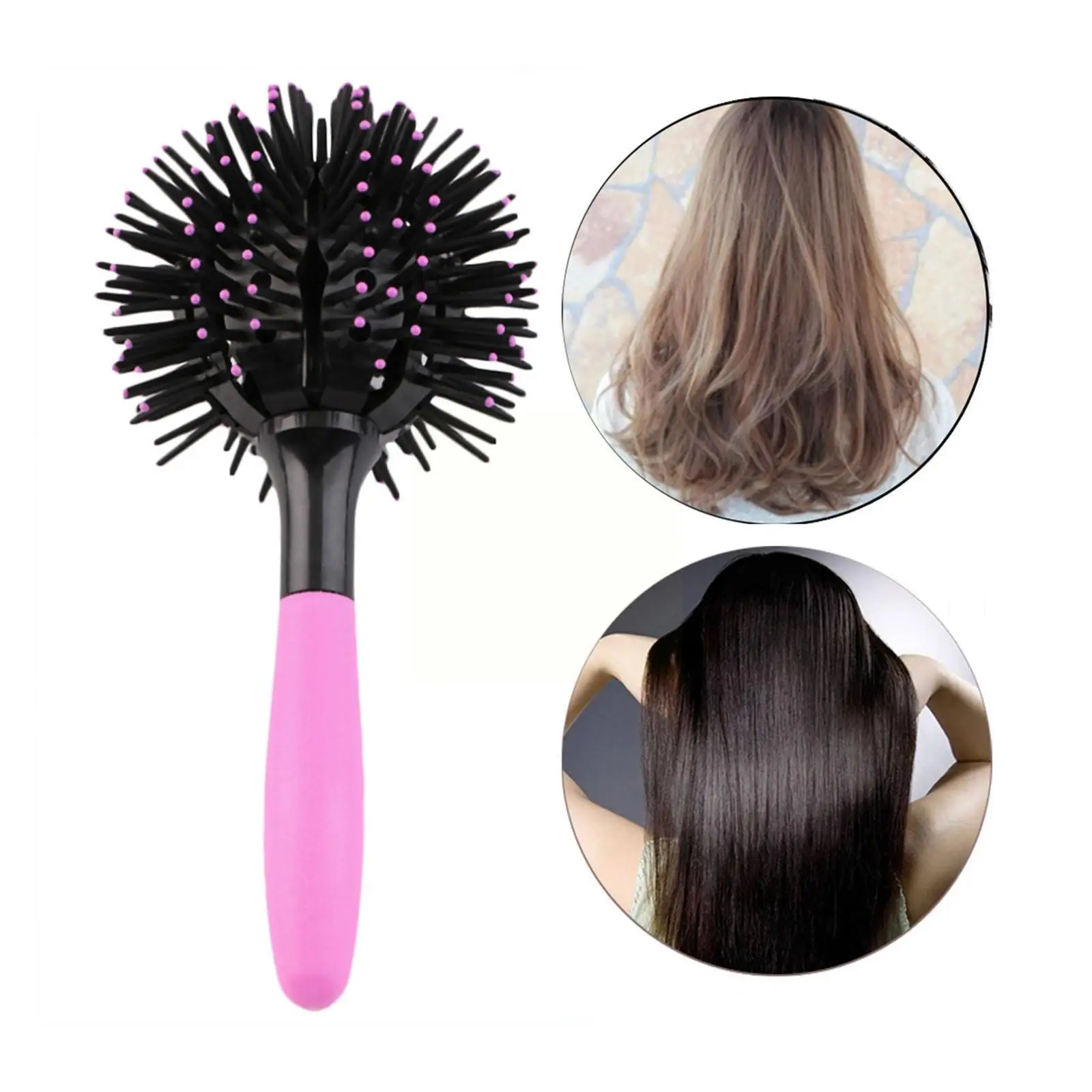 

Расческа для волос 3D Bomb с шариками для укладки Женская Расческа для расчесывания волос с подогревом оптом Resistan T8X5