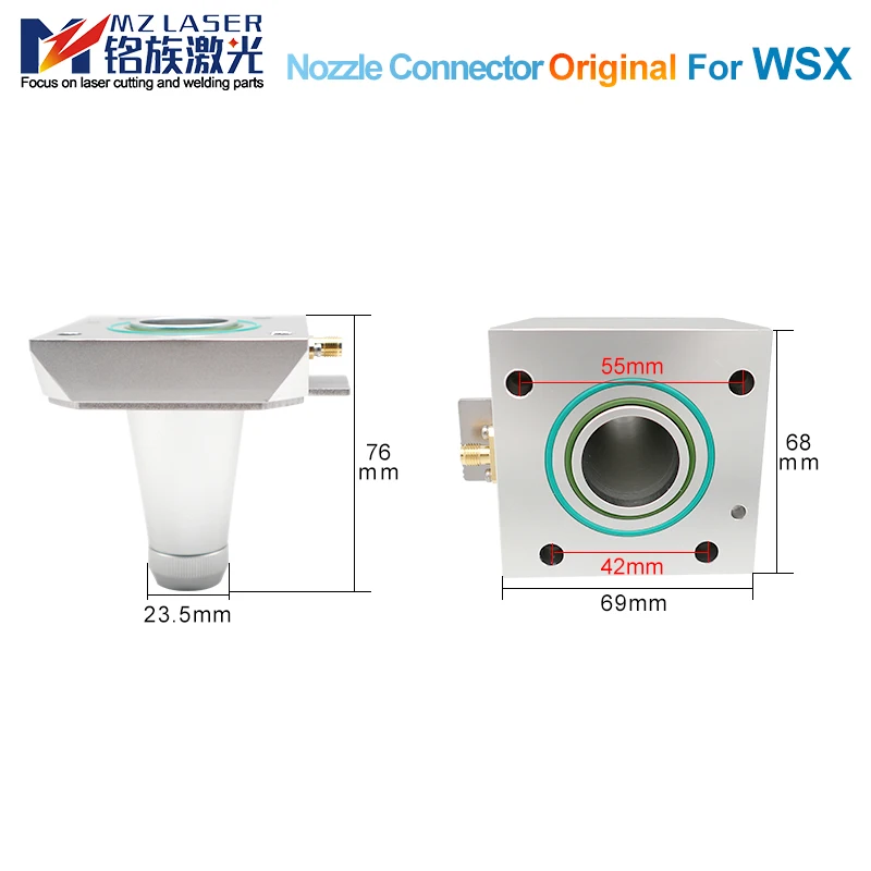 Коннектор сопла Mingla ser 3D емкостный датчик для WSX NC30C Fiber La режущая головка труб
