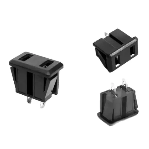 Черная многофункциональная розетка US 250В 10А