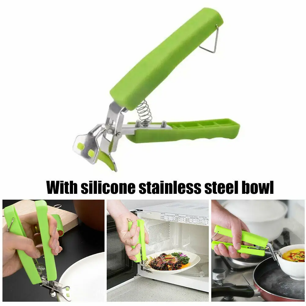 

Anti Scalding Picnic Pot Anti-Hot Clip Holder Anti-scraping Lifter Bowl Dish Kitchen Microwave Pot Holders Kitchen Gadgets