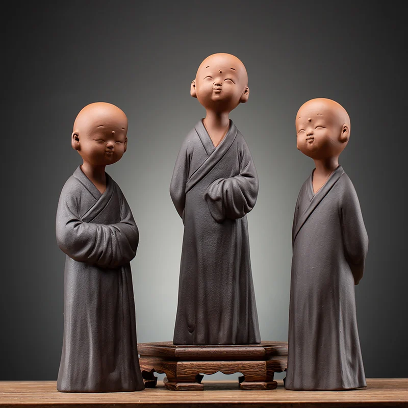

Chinese-style Zen Home Porch Desktop Living Room Ceramic Ornaments Home Crafts Gifts Retro Little Novice Decorations