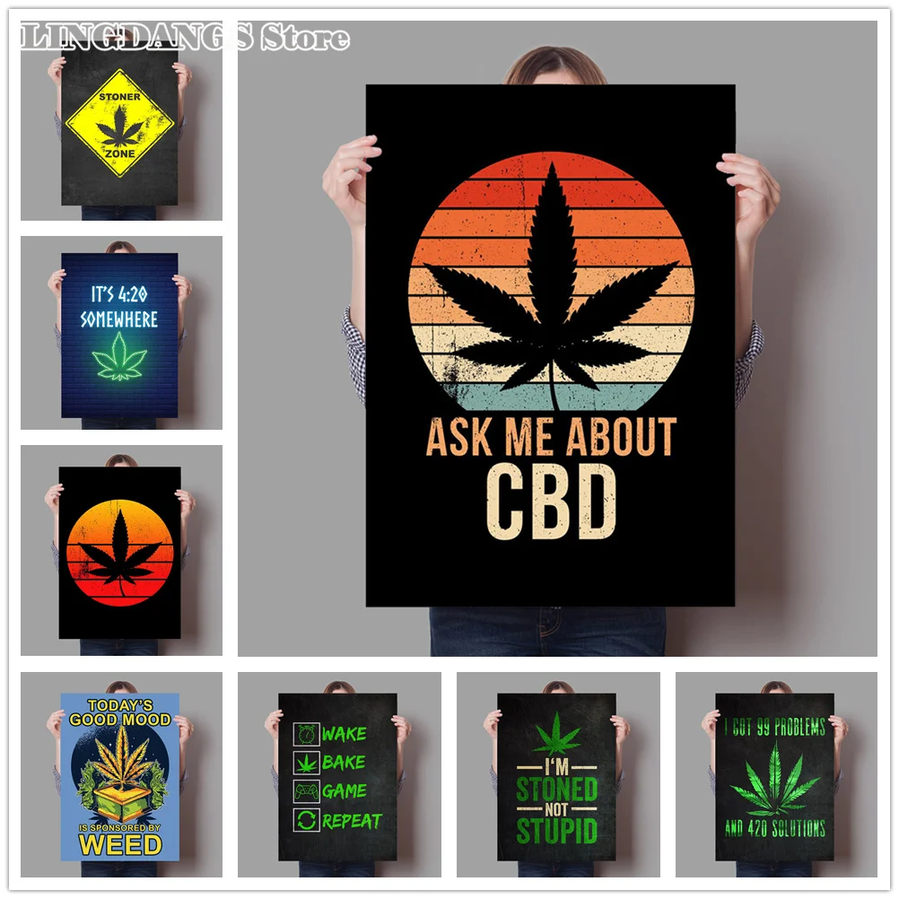 

5d «сделай сам», алмазная роспись, трава, неоновый постер, цитата, полная Алмазная мозаика, зеленая Настенная картина, Набор для вышивки крест...