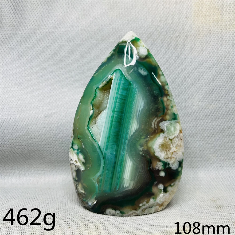 

Зеленый жеодовый Агат, башня, YOCO