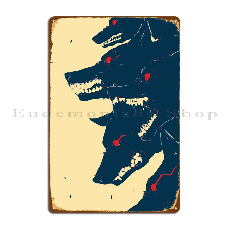 

Warewolf Metal Plaque Poster Funny Retro Bar Customize Retro Tin Sign Poster