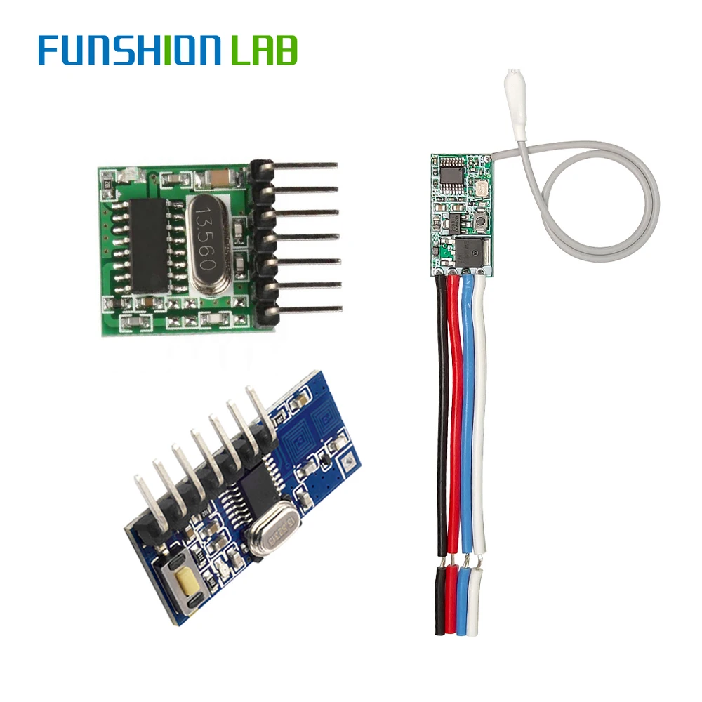 

Супер-гетеродинный фотомодуль FUNSHION 433 МГц, дистанционное управление, переключатель для беспроводного модуля Arduino, Наборы для творчества