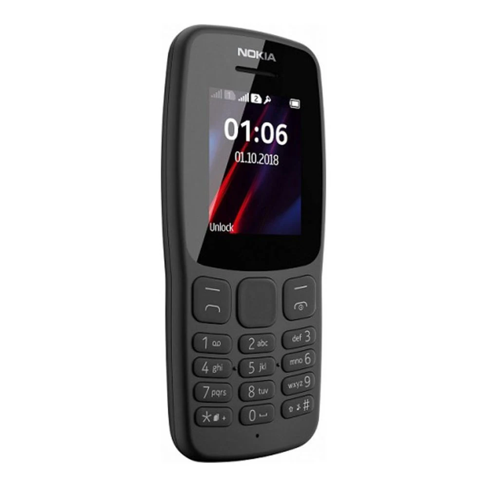 Смартфон Nokia 106 TA-1114 Grey 1.8" 40MB 11MB Dual Sim 800 мАч |