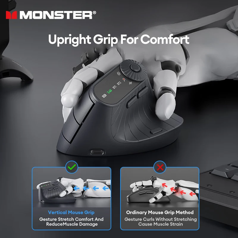 Monster M2 PRO Беспроводная вертикальная мышь