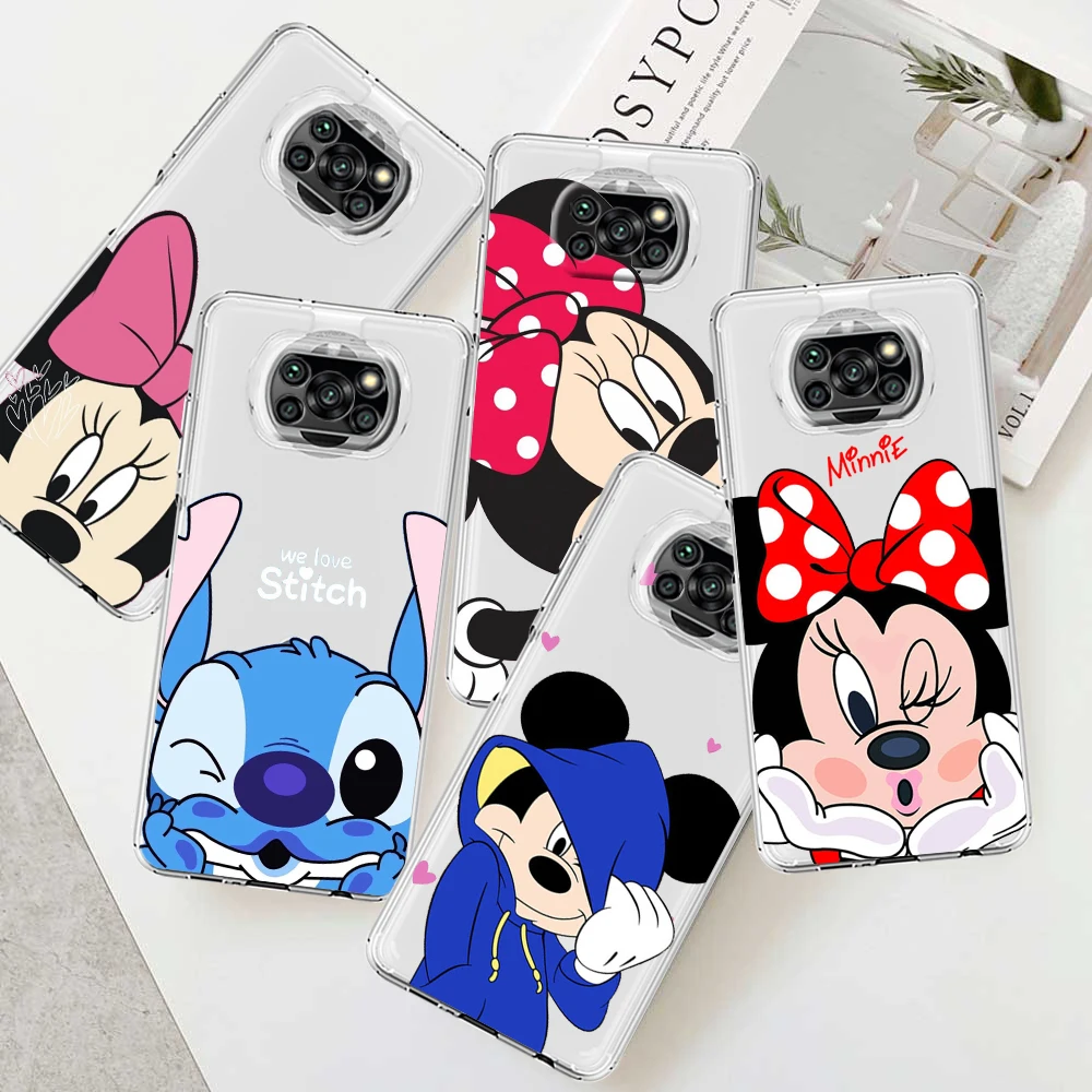 

cute mickey minnie Phone Case for Xiaomi Poco X3 NFC 11 A2 8 Lite 11T 5G M3 10T 10 M4 Pro 9T F1 CC9 9SE 11 Ultra CC9E Cover