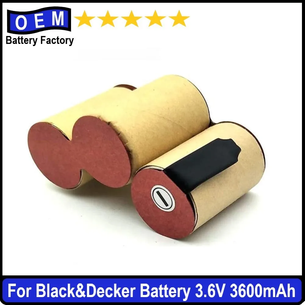 4/5SC 3600mAh for Black Decker 3.6V Ni MH Battery Pack CD KC 9036 KC 9039 KC9036 KC9039 for Self-installation