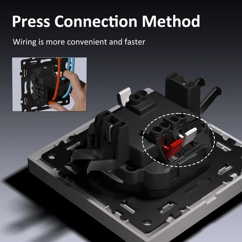 BSEED настенные розетки USB Type-C  E-Series