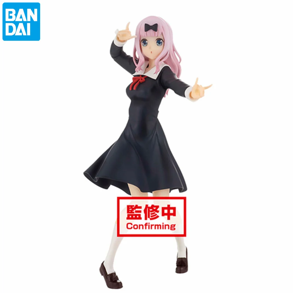 

Оригинальные фигурки Bandai Kaguya-sama: Love Is War Fujiwara Chika Banpresto из ПВХ, фигурки аниме 170 мм, игрушки