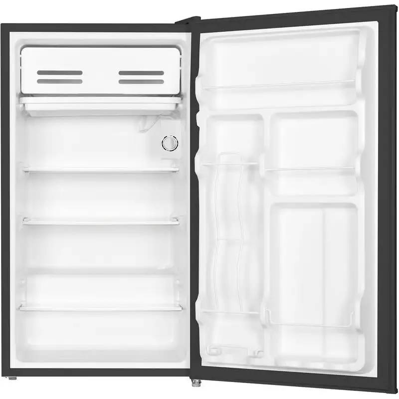 

3,3 куб. Фут. Компактный однодверный холодильник с Полноразмерным морозильным отделением в черном цвете