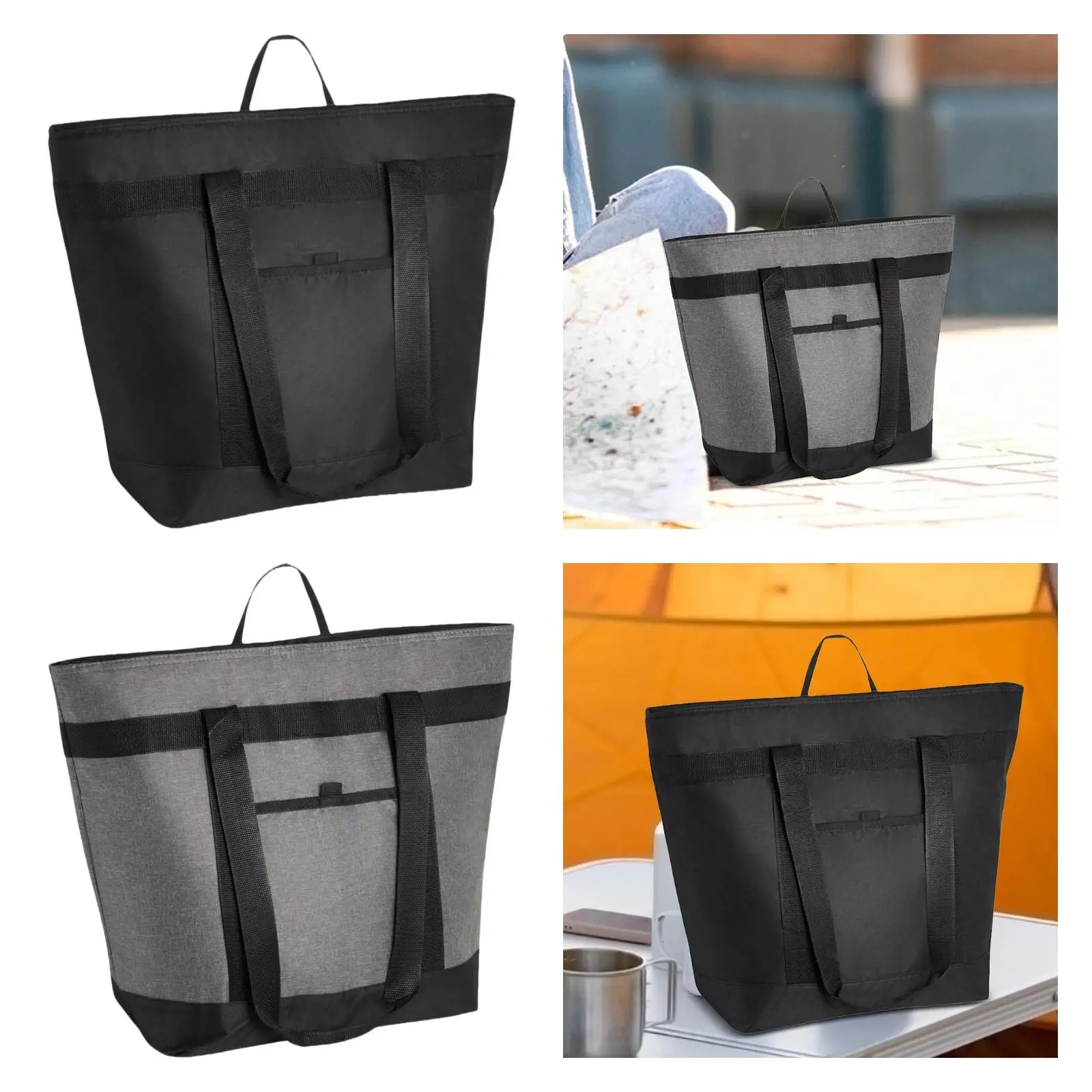 Изолированная большая сумка Портативная мягкая пляжная для кемпинга и пикников