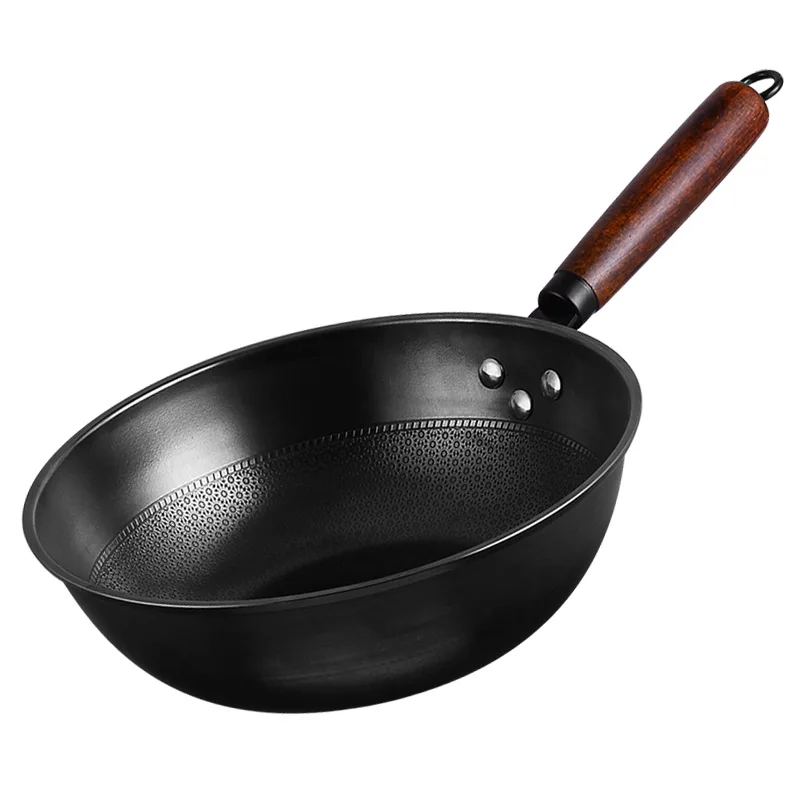 Чугунная сковорода с деревянной ручкой 26/28 см