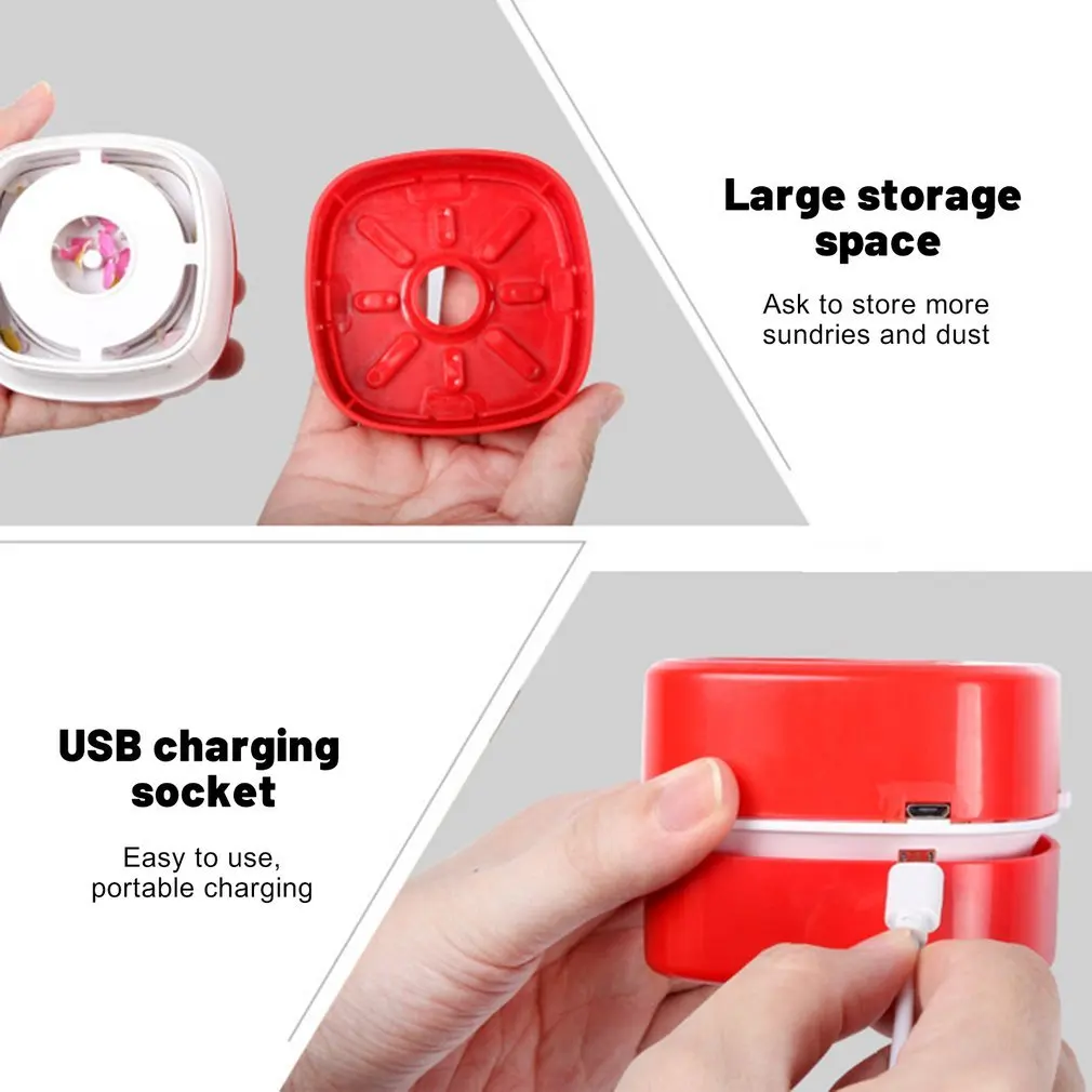 Портативный ручной автомобильный пылесос с мини-клавиатурой и ящиками зеркалом