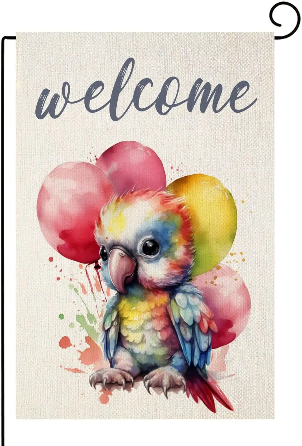 Brd 12x18 nch Добро пожаловать Grden Flg Double Sded Boho Home Decortve House Yrd Outdoor Decorton Sgn Sprng Frmhouse Vntge Outsde