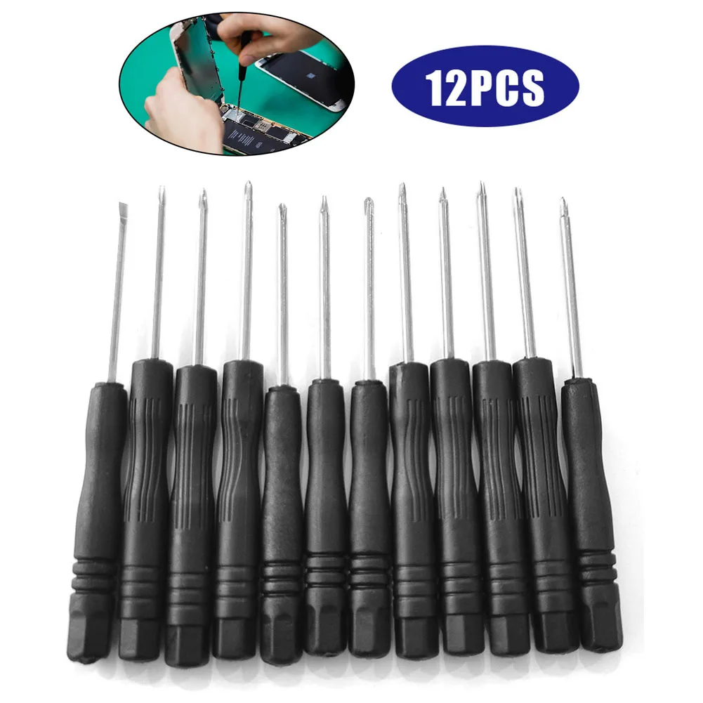 

12pcs/set Mini Screwdriver Bit Repair Kit Multi-Function Precision Screwdriver Set For IPhone Android Mobile Phone Open Tool