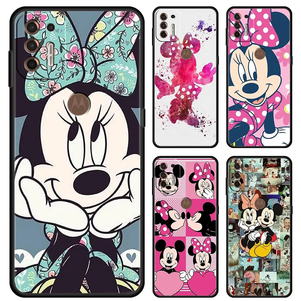 Милый чехол с Минни для Moto G30 One Fusion G9 Plus Play G60 G8 Power Lite Edge 20 E6s G Stylus Phone Cover Coque |