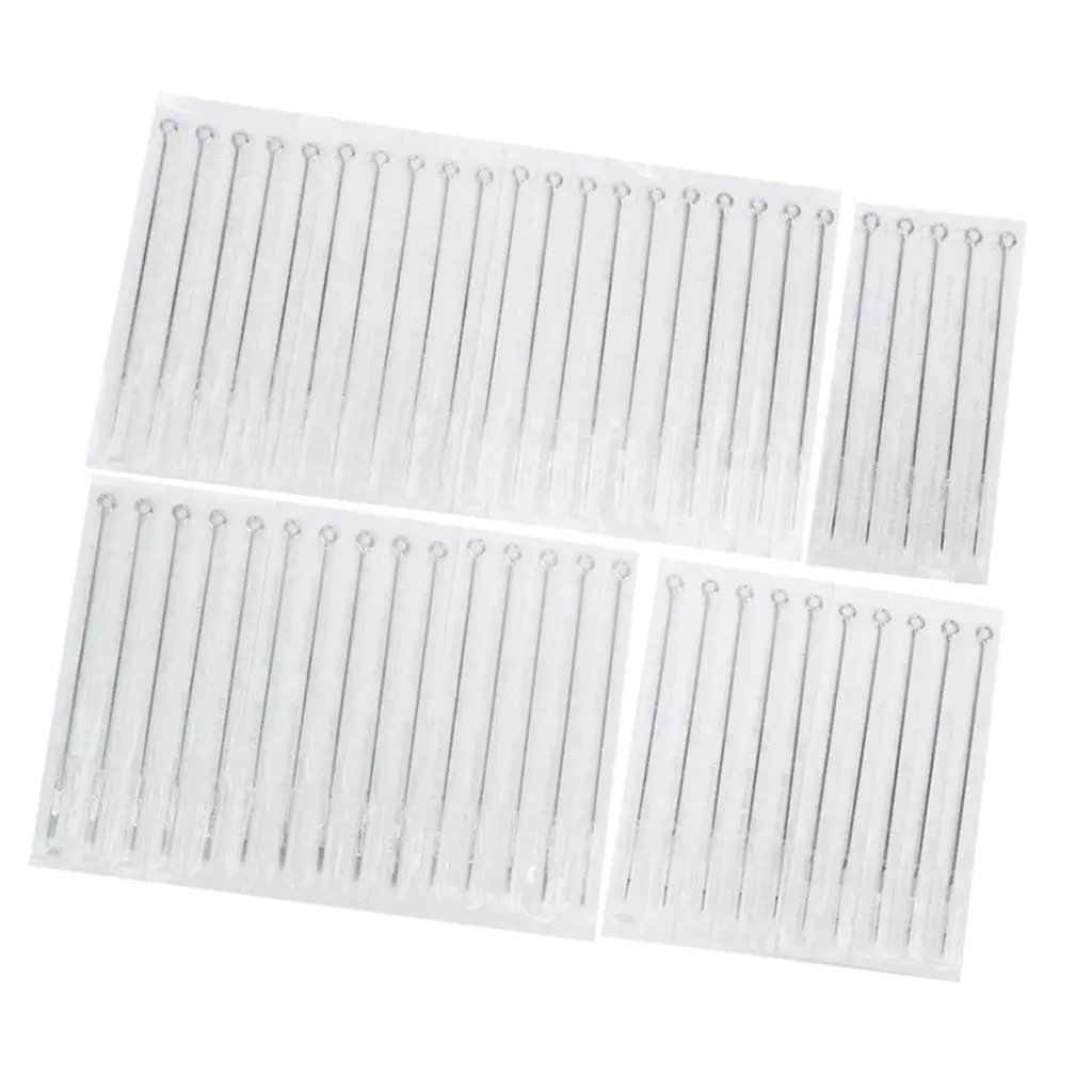 

50Pcs Round Liner Tattoo Needles Shader 10 Sizes 3 5 7 9 RL 5 7 RS 5 7 9 M1 9RM