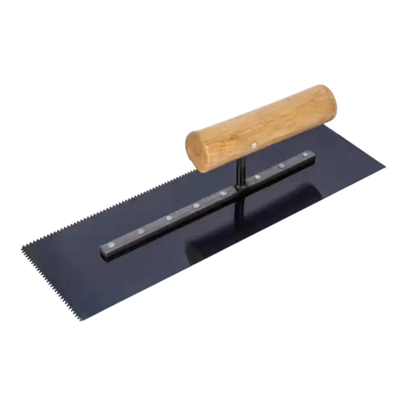 Plastering Trowel with 2 mm Sawtooth Manual Tool Concrete Finishing Trowel for Construction Drywall Tile Cement Bricklaying
