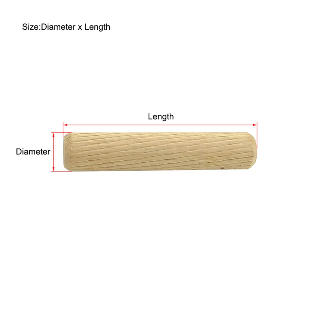 Деревянные штифты для дюбелей M5 M6 M8 M10 M12 прямые деревянные с канавками стержни