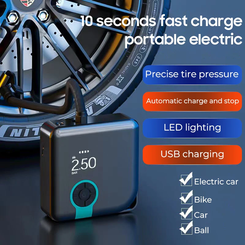 

Автомобильный воздушный насос DC 9 в 10 А беспроводной воздушный насос для автомобиля/внедорожника/мотоцикла/электрического автомобиля/шара ...