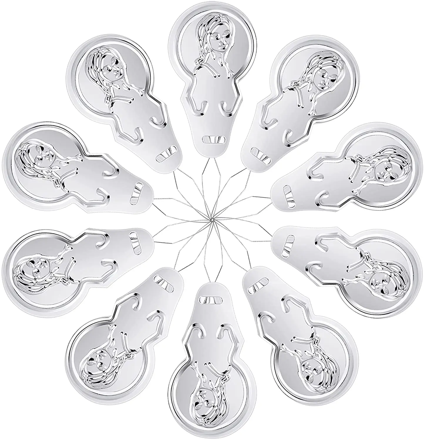 

50pcs Needle Threader Aluminum Hand Machine Sewing Needle Threaders Needle Threader for Hand Sewing DIY Handwork Sewing Tools