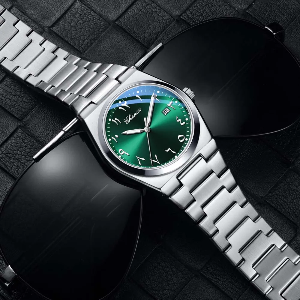 Фото CHENXI новые мужские роскошные деловые часы с восточными арабскими цифрами, водонепроницаемые модные наручные часы для мужчин, подарок, relojes para hombres №4
