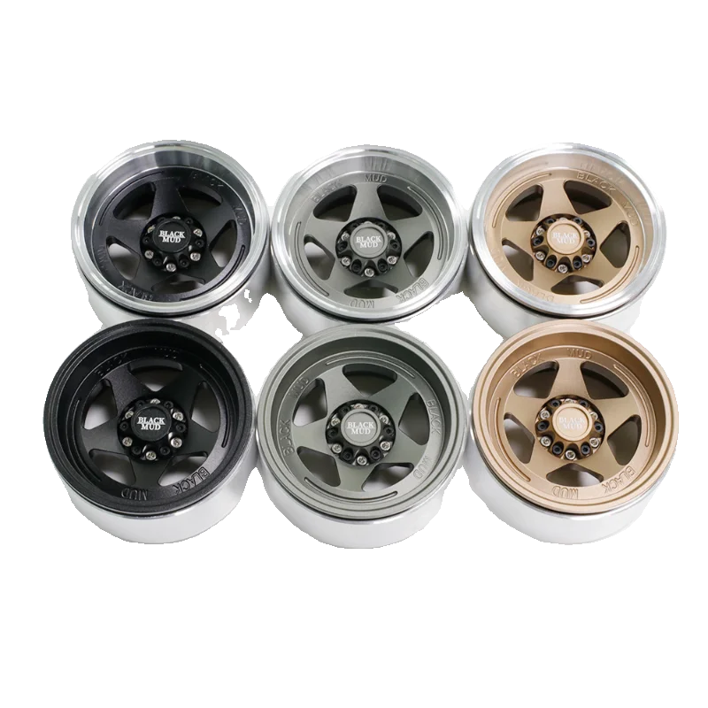 2 6 дюймовый ЧПУ обод имитация колес концентратор 17 комбайнер для 1/8 RC гусеничного