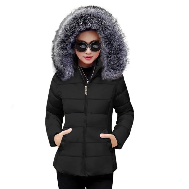 

Большое меховое зимнее пальто, женская куртка, новинка 2023, парка с капюшоном, теплая зимняя куртка, Женская Стеганая женская зимняя пуховая куртка размера плюс 6XL