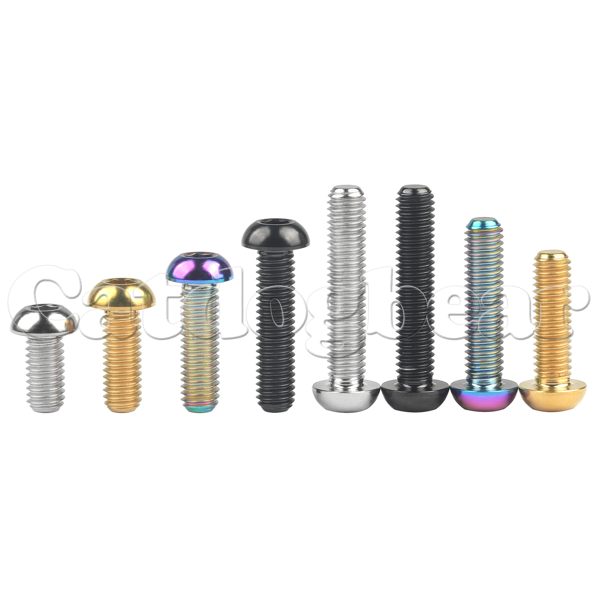 

Catdogbear M5x8 10 12 15 18 20 25 30mm Titanium Bolt Allen Key Head Screws for Motorcycle Car Aeromodelling Refit